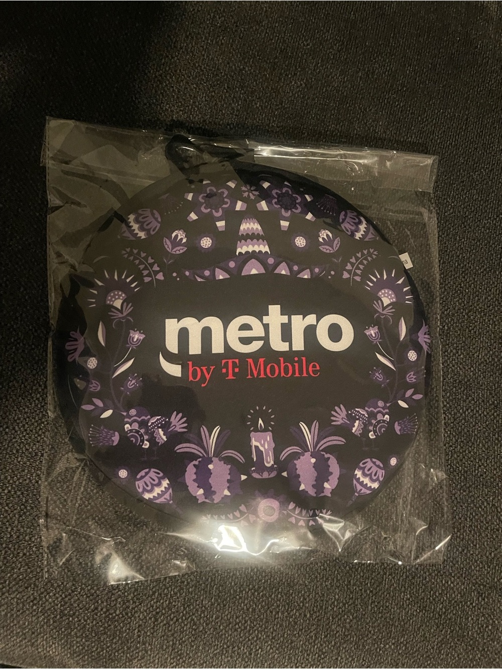 Black & Purple Tortilla Warmer Pouch - Microwave Use